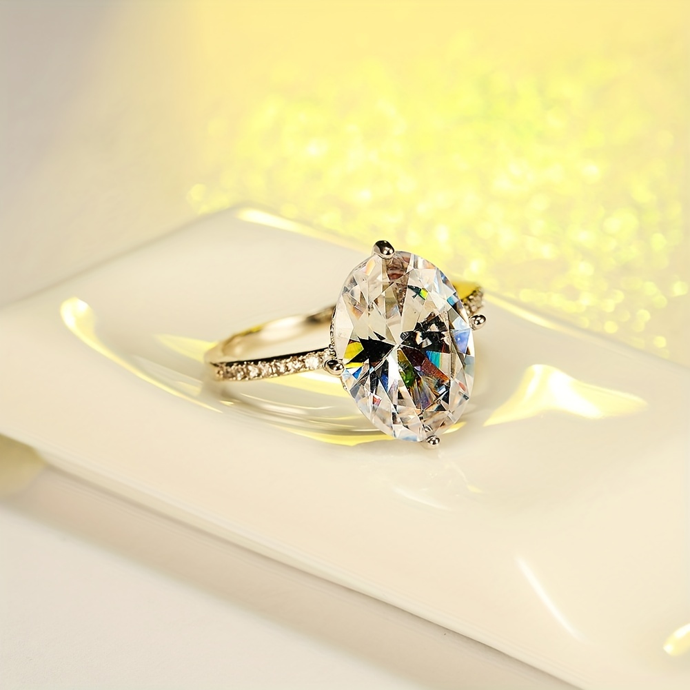 Oval CZ Ring - Perfect for Casual Attire